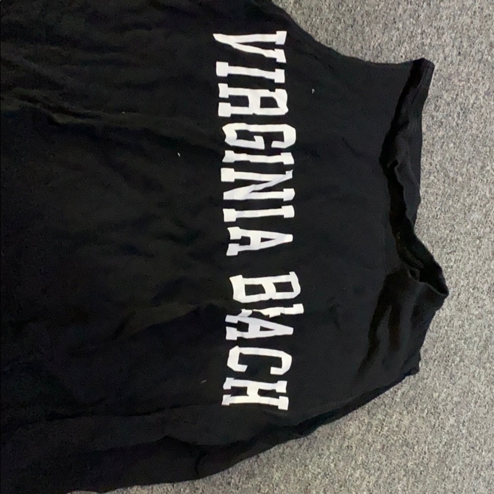 Black cotton tee
